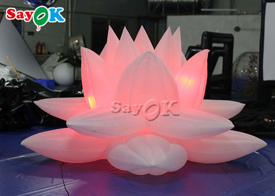 Decoração 3m Lotus Flower Model With Led inflável do partido