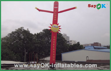 Homem da dança do ar que anuncia o homem 6m inflável vermelho comercial do tubo com Logo Printing Oxford Nylon