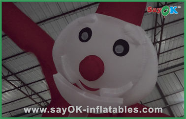 O boneco de neve do homem de propaganda do ar dá forma ao dançarino inflável interno For Holiday Advertising do ar
