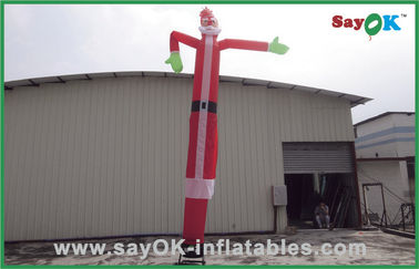 Dançarino Inflatable Products do ar do ventilador 750w de Rental Christmas Santa 6m do dançarino do ar
