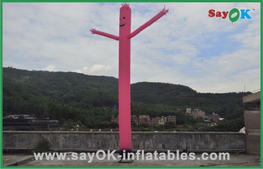 Um ventilador equipado com pernas 750w de Pink Mini Inflatable Air Dancer With do dançarino do ar para a propaganda