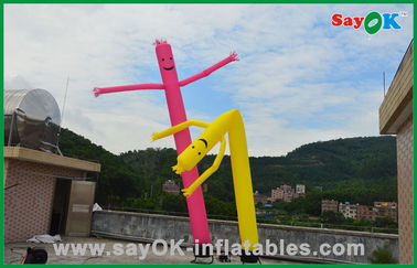 Sky Dancer inflável 7m Rip Stop Nylon Air Dancer inflável para publicidade 950W bomba de ar com LED