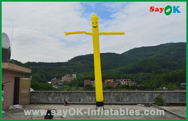 Sky Dancer inflável 7m Rip Stop Nylon Air Dancer inflável para publicidade 950W bomba de ar com LED