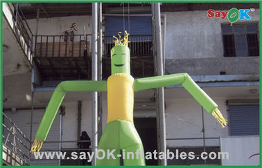 Homem maluco inflável de dança do tubo de Guy Green Dancing Man Balloon do ar para a propaganda