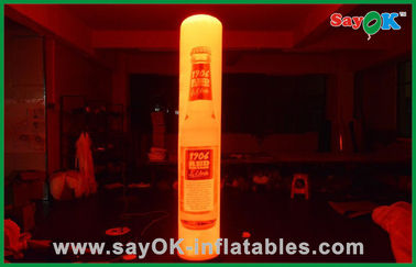 Altura inflável pequena da coluna 2m da decoração inflável relativa à promoção da iluminação do diodo emissor de luz