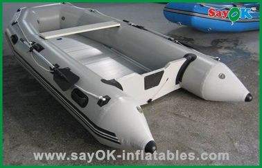 Barco Profundo-v branco 3.6mLx1.5mW da fibra de vidro dos barcos infláveis do PVC do costume