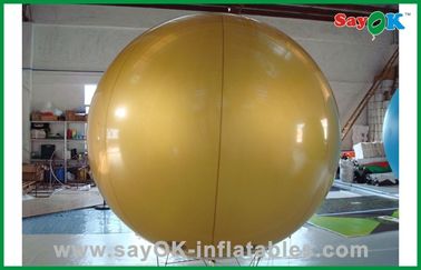 Balão inflável do hélio da cor do ouro para a altura exterior do evento 6m da mostra