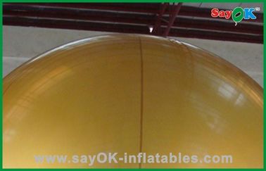 Balão inflável do hélio da cor do ouro para a altura exterior do evento 6m da mostra
