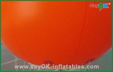 Balão grande inflável do hélio Orangecoloured bonito novo para o evento exterior da mostra