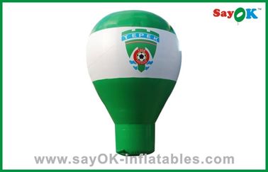 Grande balão inflável branco e verde, balão inflável da propaganda