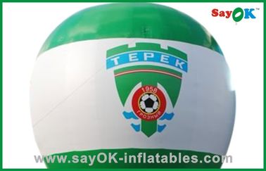 Grande balão inflável branco e verde, balão inflável da propaganda