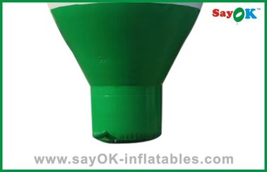 Grande balão inflável branco e verde, balão inflável da propaganda