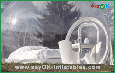 Barraca inflável do fim de semana exterior inflável transparente da pastagem da barraca do ar