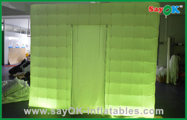 Cabine conduzida inflável portátil feito-à-medida da foto da barraca inflável do partido no pano de Oxford, verde/roxo