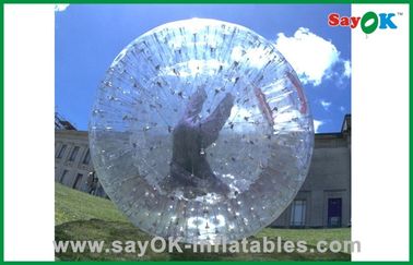 Bola humana inflável gigante relativa à promoção do hamster dos jogos infláveis interativos para o PVC ou o TPU do partido