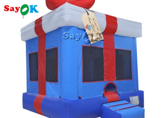 Impressão de seda do castelo Bouncy inflável comercial do Natal