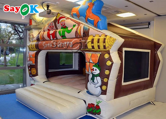 Casa inflável do salto do boneco de neve interno para o parque de diversões