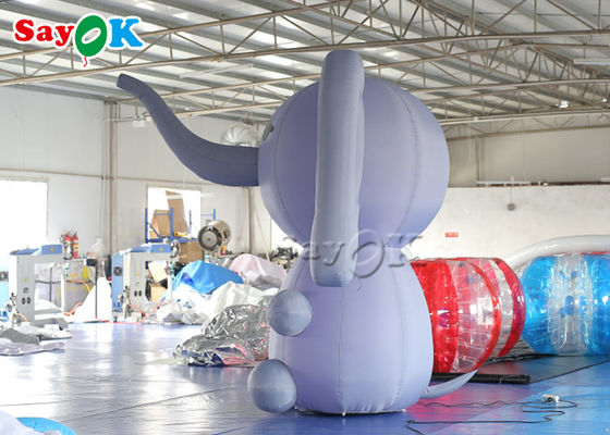 Desfile de elefantes infláveis Personagens de desenhos animados infláveis Elefante com sopro