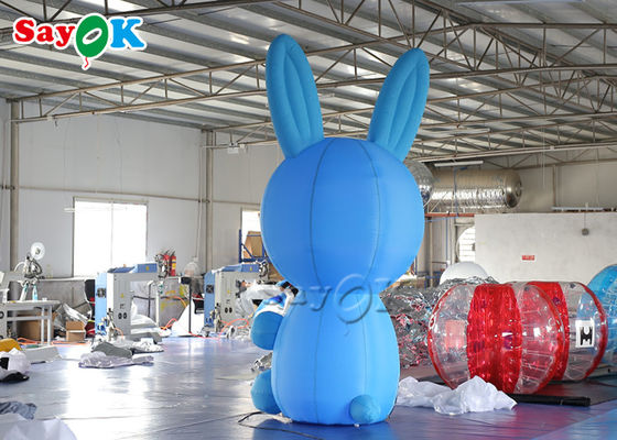 Personagens de desenhos animados infláveis 3m Jumbo Blow Up Blue Bunny