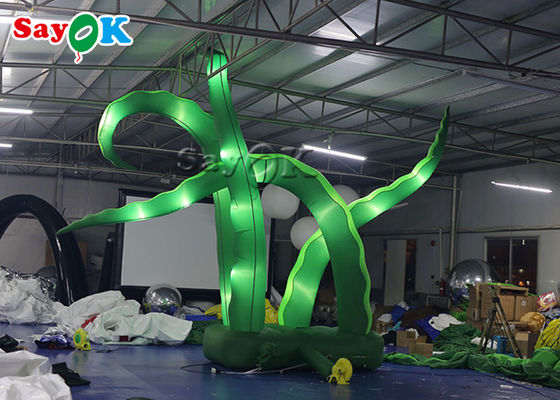 decoração inflável de Dia das Bruxas dos tentáculos do pé do polvo do Natal de 7m