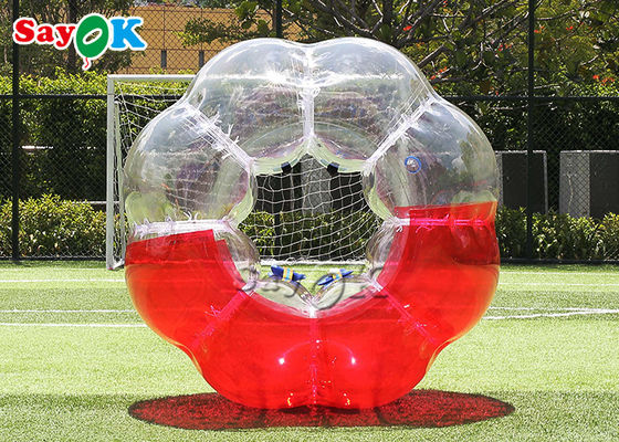 Bolas transparentes do futebol da bolha de Zorb do corpo inflável do PVC do jogo exterior TPU do jogo de bola