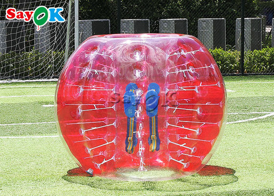 Bolas transparentes do futebol da bolha de Zorb do corpo inflável do PVC do jogo exterior TPU do jogo de bola