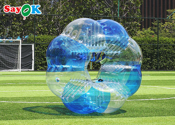 O esporte adulto inflável do tamanho do jogo de futebol brinca a bola abundante inflável transparente de TPU