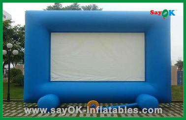 Tela de filme da cor azul da tela do projetor da explosão/Gray Inflatable Billboard infláveis