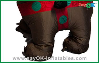 Decoração inflável do Natal do pai bonito de Santa do Natal que monta um urso preto