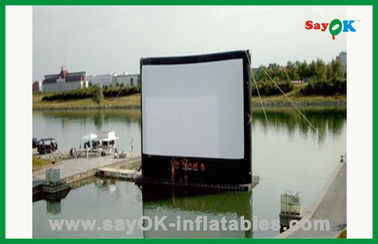 Tela de filme inflável exterior portátil da tela de filme na tela inflável da tevê da água L4m XH3m