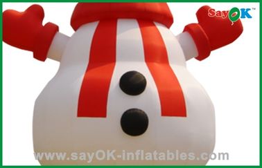 pano inflável de Oxford das decorações do feriado do boneco de neve enorme do Natal