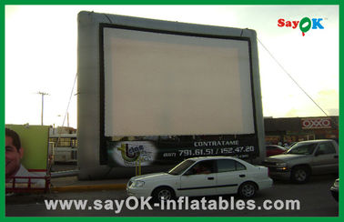 Tela de filme inflável exterior na tela de projeção inflável da estrada