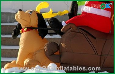 Decoração inflável relativa à promoção do Natal com um cão, um pano de Oxford ou Um PVC
