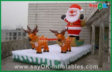 Decorações infláveis Santa inflável do feriado do Natal e rena