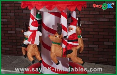 Decorações infláveis Inflatables fundido ar do feriado do carrossel engraçado do Natal