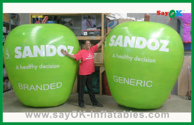 Produtos infláveis verdes feitos sob encomenda Apple inflável para a propaganda