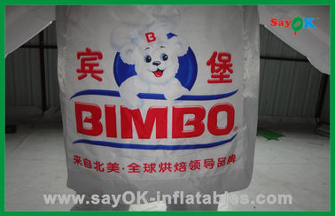 Balões de animais infláveis Publicidade personalizada Branca Urso inflável Personagens de desenhos animados infláveis