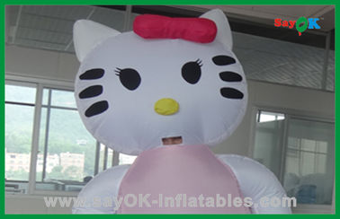 Personagens de banda desenhada infláveis do gato feito sob encomenda do rosa da decoração para o partido