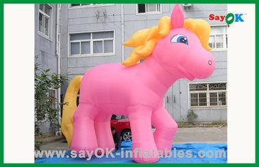 Personagens de banda desenhada infláveis do cavalo inflável cor-de-rosa para anunciar