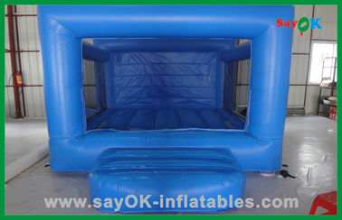 Indoor Inflatable Bounce House Inflatable Residential Pequeno azul inflável Bouncer / Fun City