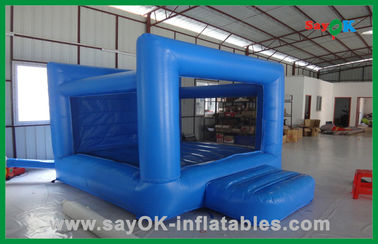 Indoor Inflatable Bounce House Inflatable Residential Pequeno azul inflável Bouncer / Fun City