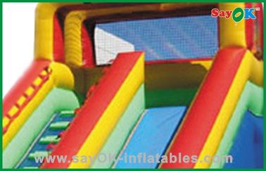 Slide de salto inflável 4 x 5m Slide de salto inflável Combos infláveis comerciais L3mxW3mxH3m