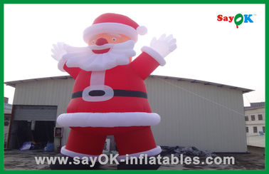 Natal inflável vermelho feito sob encomenda Papai Noel com personagem de banda desenhada inflável do pão