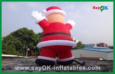 Natal inflável vermelho feito sob encomenda Papai Noel com personagem de banda desenhada inflável do pão