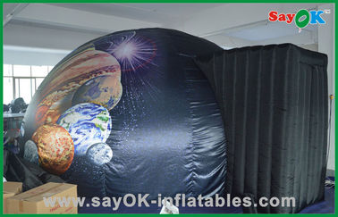 Barraca inflável comercial da abóbada do preto inflável móvel home do planetário