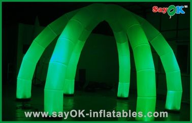 As aranhas dão forma à decoração inflável da iluminação da abóbada da barraca do diodo emissor de luz para o casamento/partido