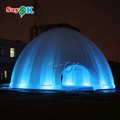 Tenda de gramado inflável exterior 15x7.5mH LED Light Inflatable Air Tent para acampamento