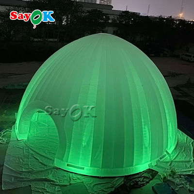 Tenda de gramado inflável exterior 15x7.5mH LED Light Inflatable Air Tent para acampamento