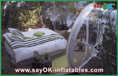 Barraca transparente inflável transparente da abóbada do PVC, bolha inflável da barraca