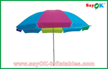 Pano solar de dobramento colorido feito sob encomenda do parasol 210D Oxford do guarda-chuva de Sun da tabela da praia da barraca do dossel do jardim